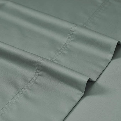 Sheet Sale! CLEARANCE - CinchFit 600TC 100% Cotton Cord Elastic Sheets- Queen Dark Blue Fitted Sheet