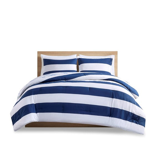 Cotton Cabana Stripe Reversible Comforter Set