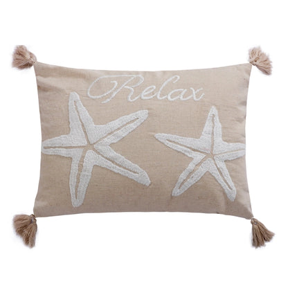 San Sebastian Coastal Starfish Relax Pillow - Coastal Accent Pillow