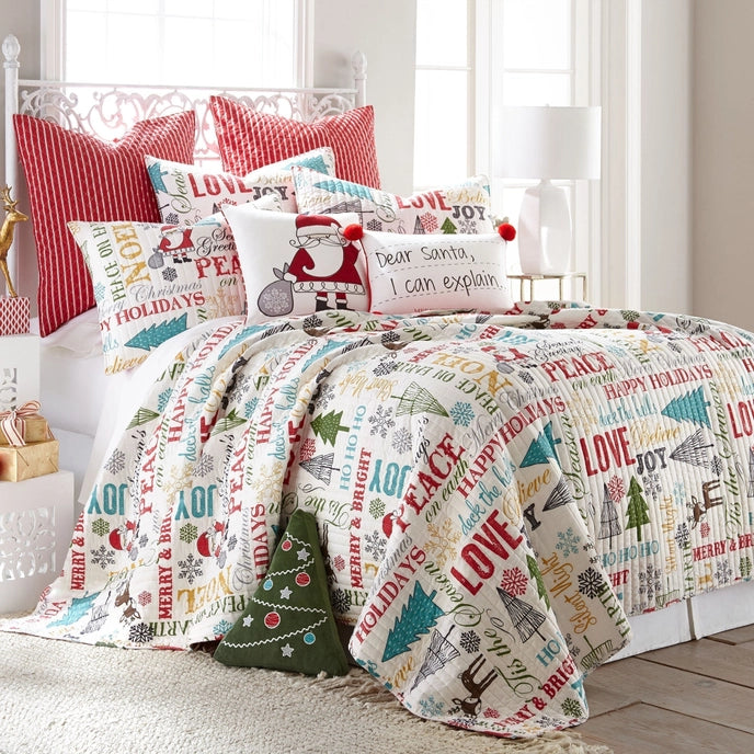 Santa Claus Lane Quilt Set - Christmas Quilts