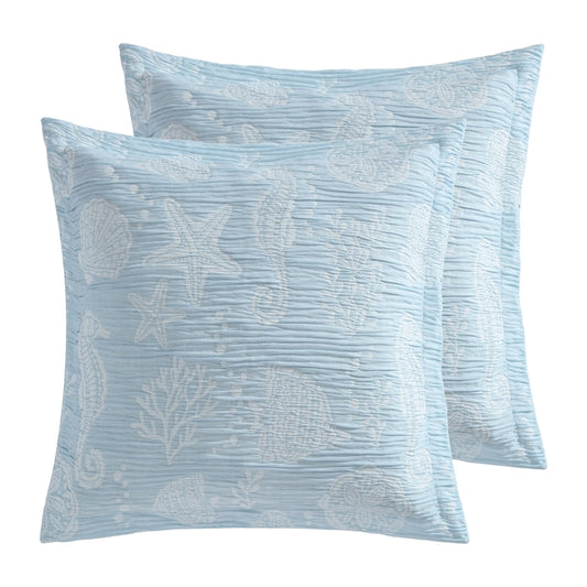 Seaside Charm Euro Sham Set of 2 | Coastal Shams