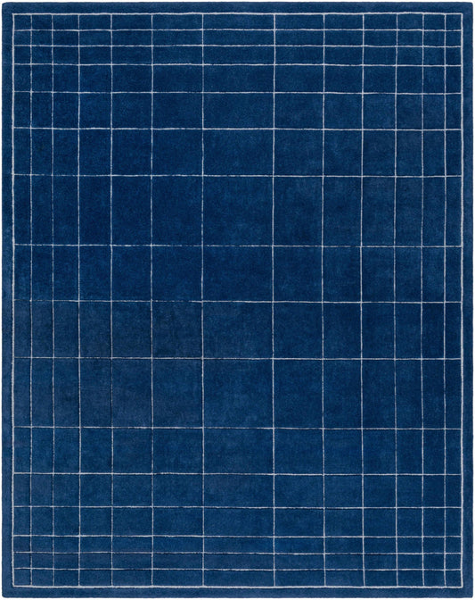 Sedna Navy Wool Area Rug - Quahog Bay Bedding