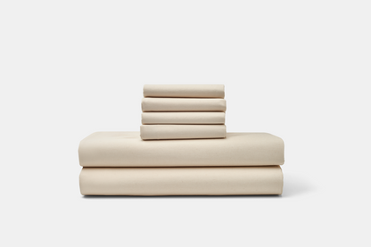 Percale Bed Sheet Set - American Made With USA Grown Cotton