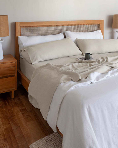 Stonewashed Linen Sheets