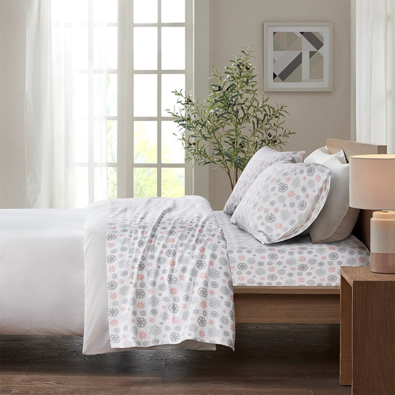 Sleep Philosophy Ultra Soft Flannel 100% Cotton Flannel Sheet Set Solid & Printed Sets - More Prints