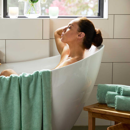 Bamboo 6 Piece Spa Towel Set – Seaglass - Coastal Bath Towels