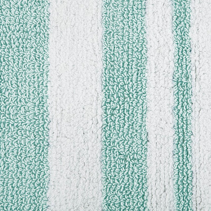 Madison Park Spa Cotton Reversible Bath Rug - Aqua - Coastal Bath Rugs