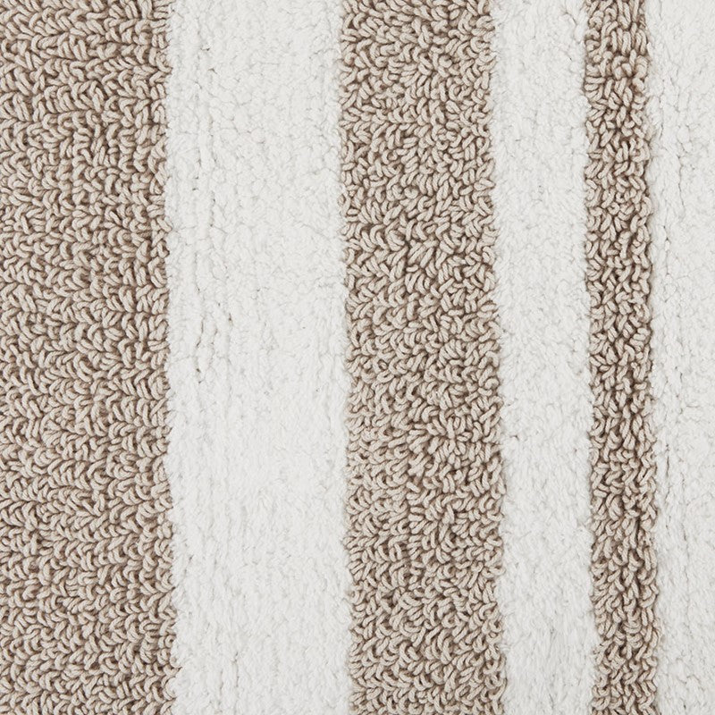 Madison Park Spa Cotton Reversible Bath Rug - Taupe