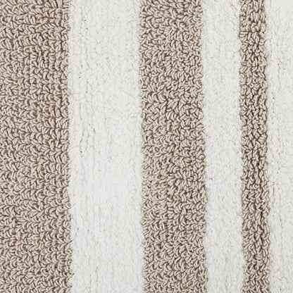 Madison Park Spa Cotton Reversible Bath Rug - Taupe