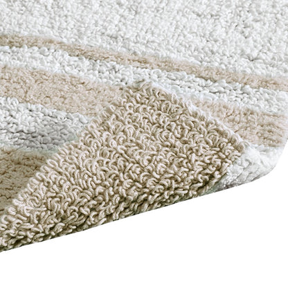 Madison Park Spa Cotton Reversible Bath Rug - Taupe