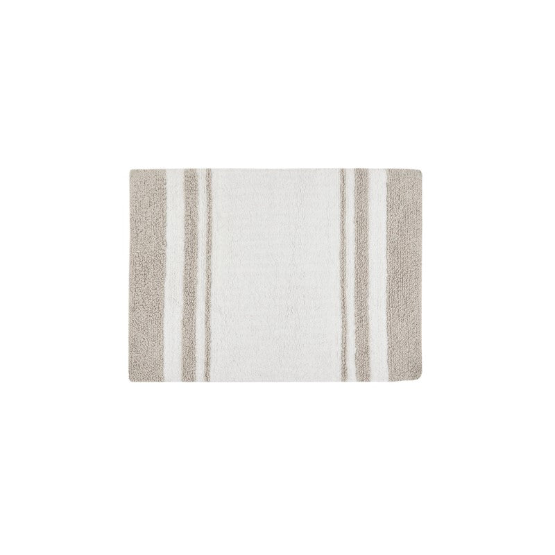 Madison Park Spa Cotton Reversible Bath Rug - Taupe