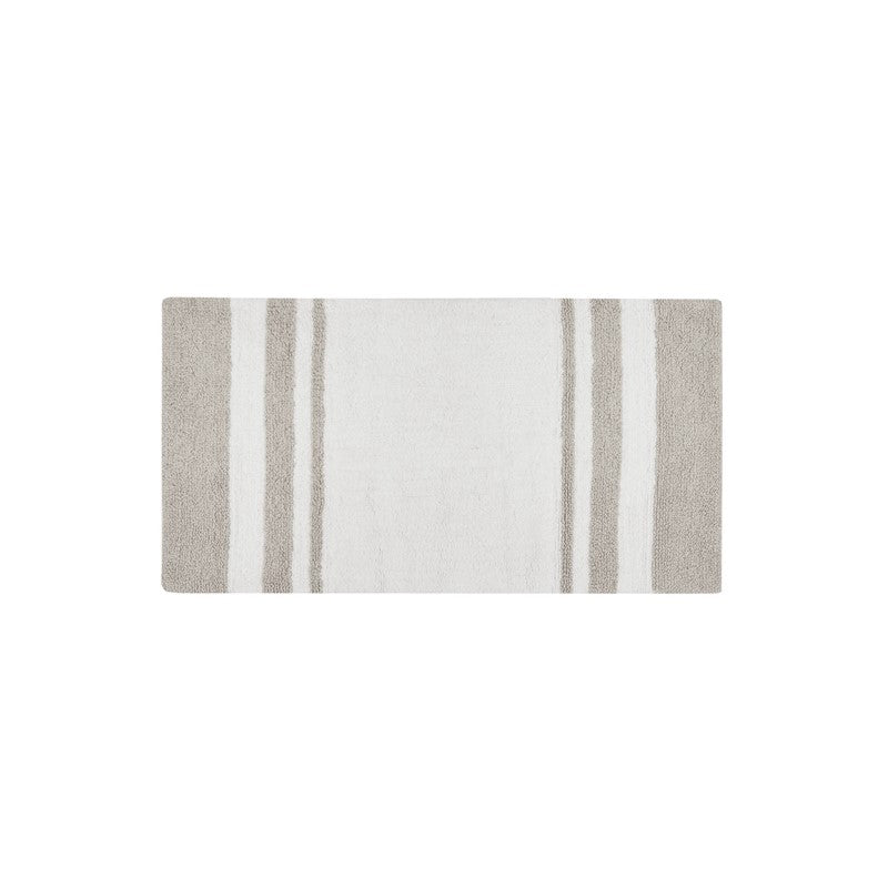 Madison Park Spa Cotton Reversible Bath Rug - Taupe