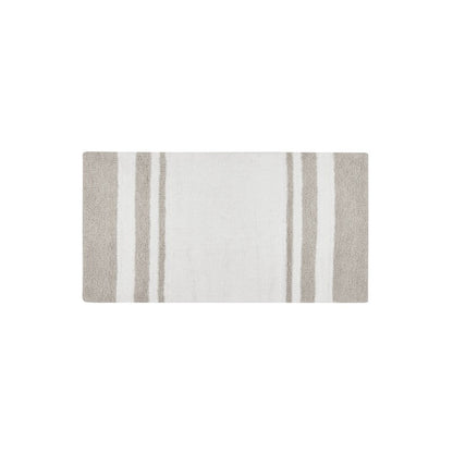 Madison Park Spa Cotton Reversible Bath Rug - Taupe