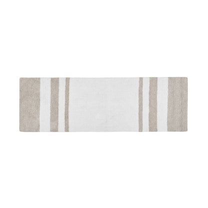 Madison Park Spa Cotton Reversible Bath Rug - Taupe