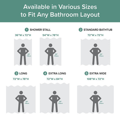 Madison Park - Spa Waffle Shower Curtain - Aqua