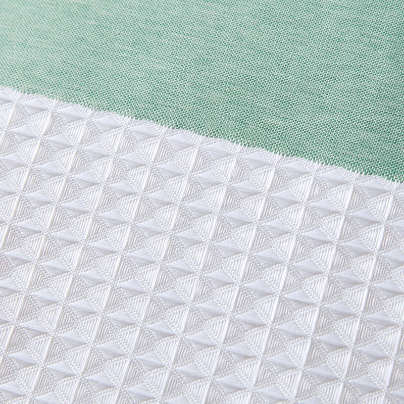 Madison Park - Spa Waffle Shower Curtain - Aqua