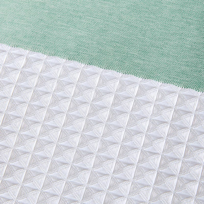 Madison Park - Spa Waffle Shower Curtain - Aqua