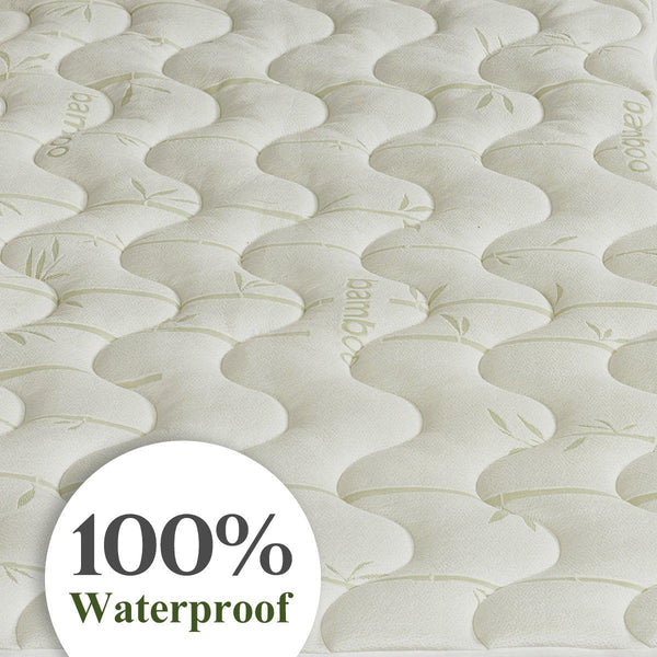 Split Top King Bamboo Jacquard Mattress Pad