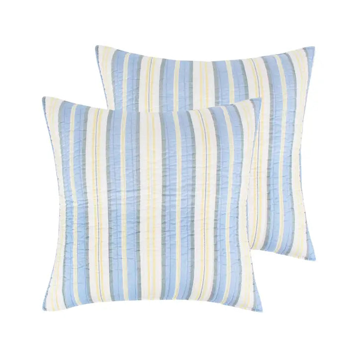 Complete 7PC St. Bart Coastal Bedding Ensemble - Quahog Bay Bedding