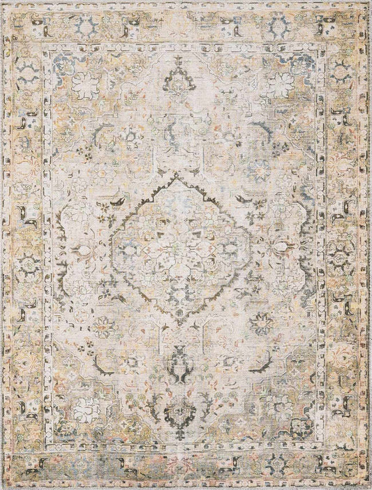 Standon Vintage Flat Pile Washable Rug - Quahog Bay Bedding