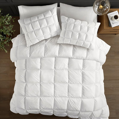 Madison Park Stay Puffed Overfilled Down Alternative Comforter - White
