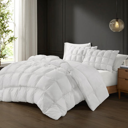 Madison Park Stay Puffed Overfilled Down Alternative Comforter - White