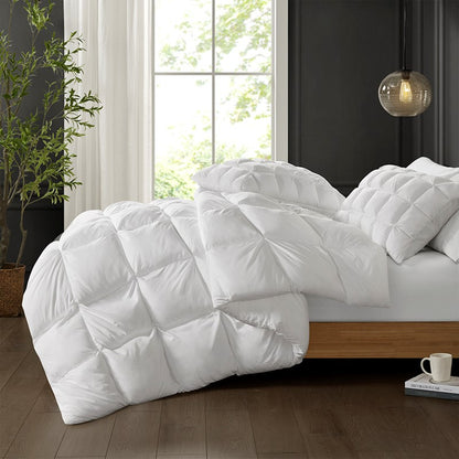 Madison Park Stay Puffed Overfilled Down Alternative Comforter - White
