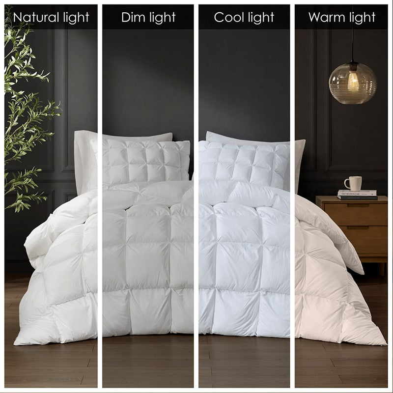 Madison Park Stay Puffed Overfilled Down Alternative Comforter - White