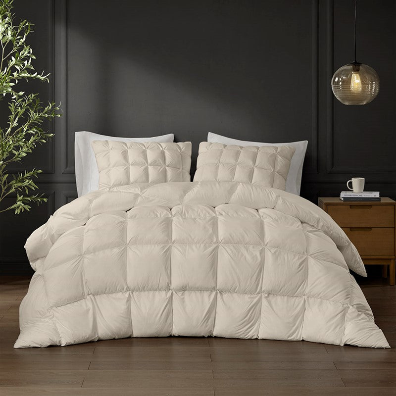 Madison Park Stay Puffed Overfilled Down Alternative Comforter - Tan