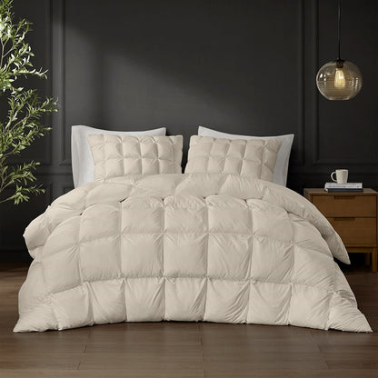 Madison Park Stay Puffed Overfilled Down Alternative Comforter - Tan