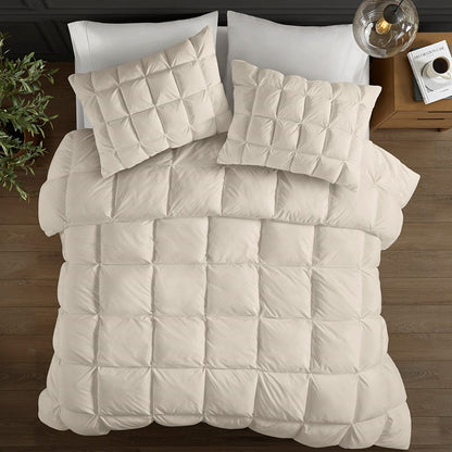 Madison Park Stay Puffed Overfilled Down Alternative Comforter - Tan