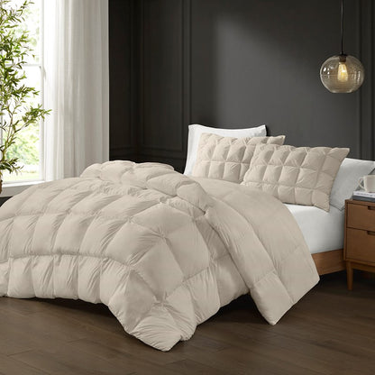 Madison Park Stay Puffed Overfilled Down Alternative Comforter - Tan