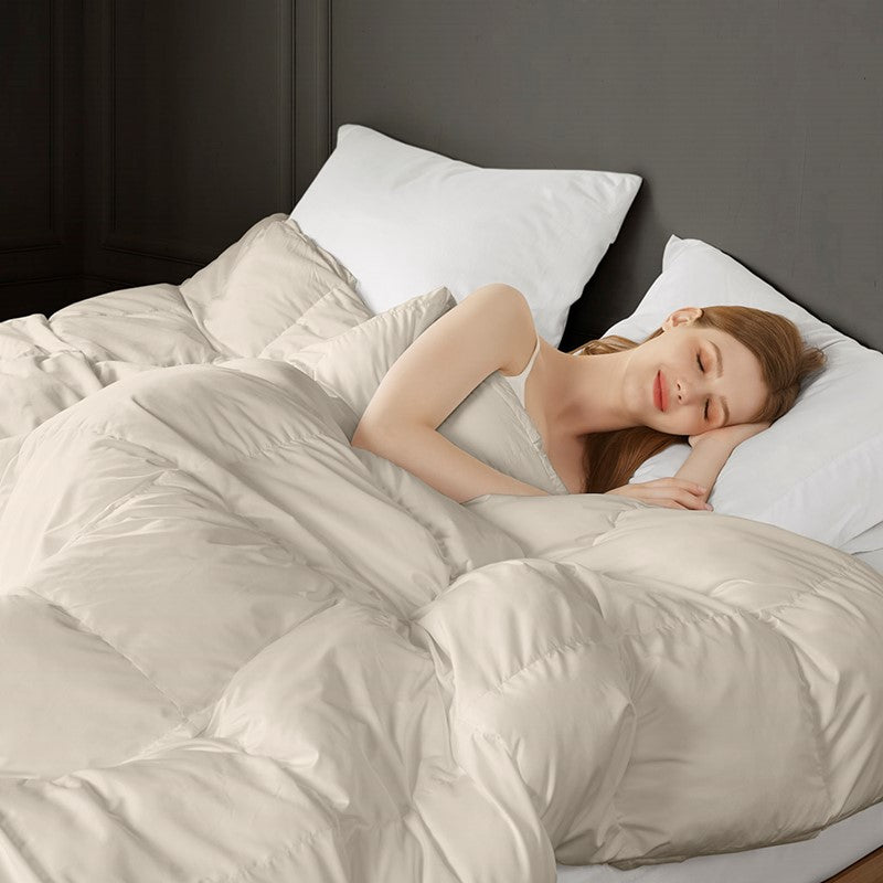 Madison Park Stay Puffed Overfilled Down Alternative Comforter - Tan
