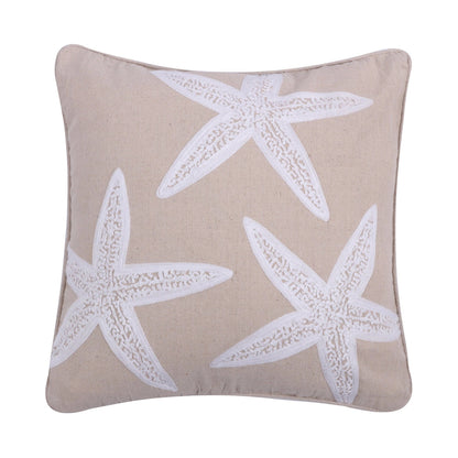 Stone Harbor Starfish Pillow - Quahog Bay Bedding