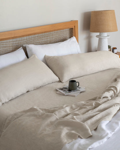Stonewashed Linen Pillowcases - Quahog Bay Bedding