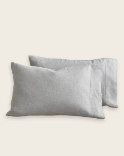 Stonewashed Linen Pillowcases - Quahog Bay Bedding
