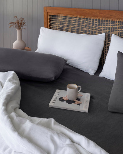 Stonewashed Linen Pillowcases - Quahog Bay Bedding