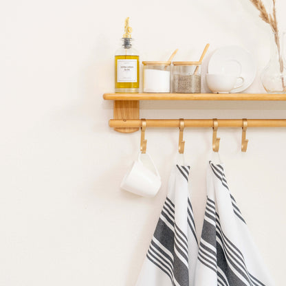 Striped Kitchen Towels - Quahog Bay Bedding