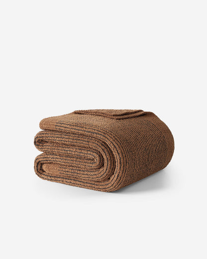 Luxury Two-Tone Ribbed Bed Blanket
