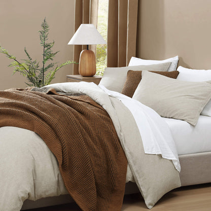 Luxury Two-Tone Ribbed Bed Blanket
