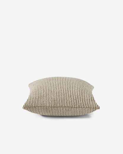 Luxury Two-Tone Ribbed Throw Pillow