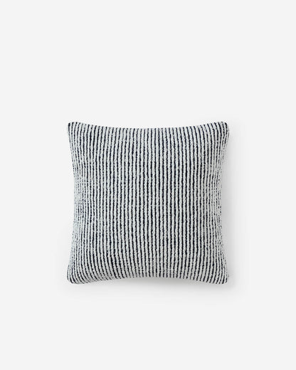 Luxury Two-Tone Ribbed Throw Pillow