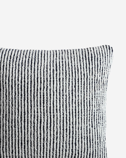 Luxury Two-Tone Ribbed Throw Pillow