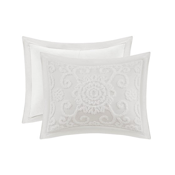 Suzanna 3PC Cotton Boho Medallion Comforter Set - Ivory - Quahog Bay Bedding