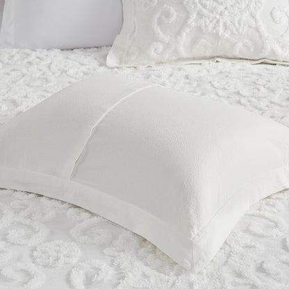 Suzanna Cotton Comforter Set Beautiful Medallions Ivory