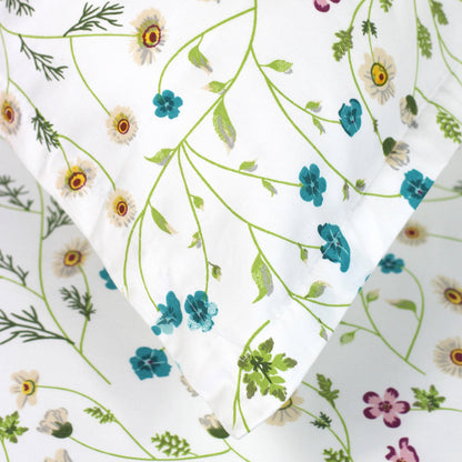 400TC 100% Cotton Wildflower Duvet Set - Floral Bedding