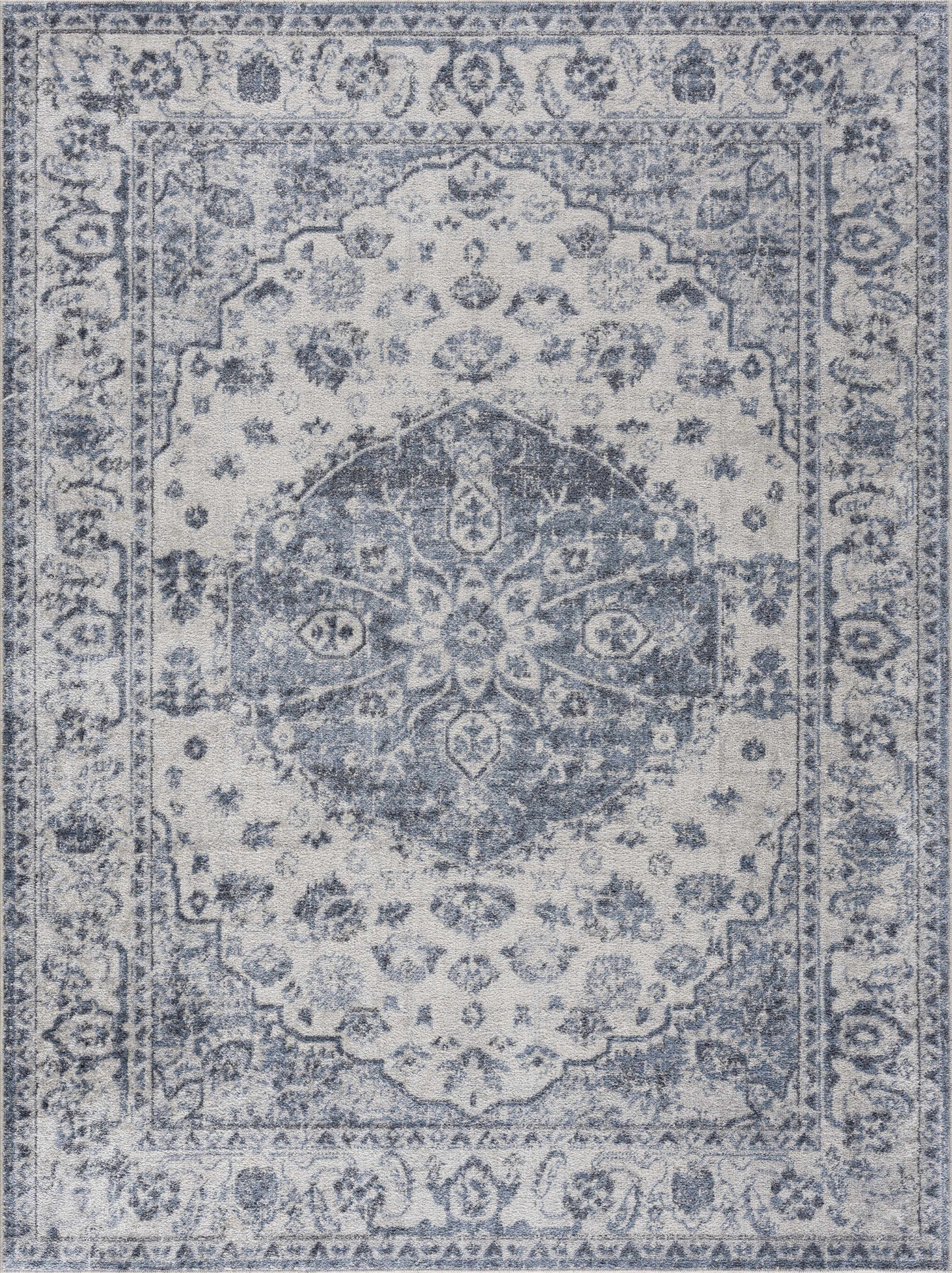 Blue Hiti Washable area rug - Clearance
