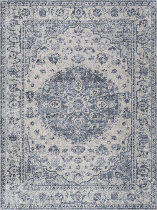 Blue Hiti Washable area rug - Clearance