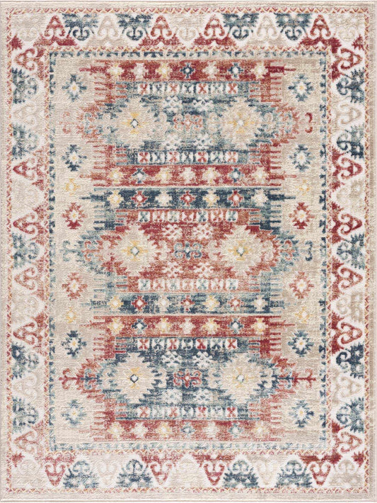 Bindi Blue & Rose Area Rug - Clearance