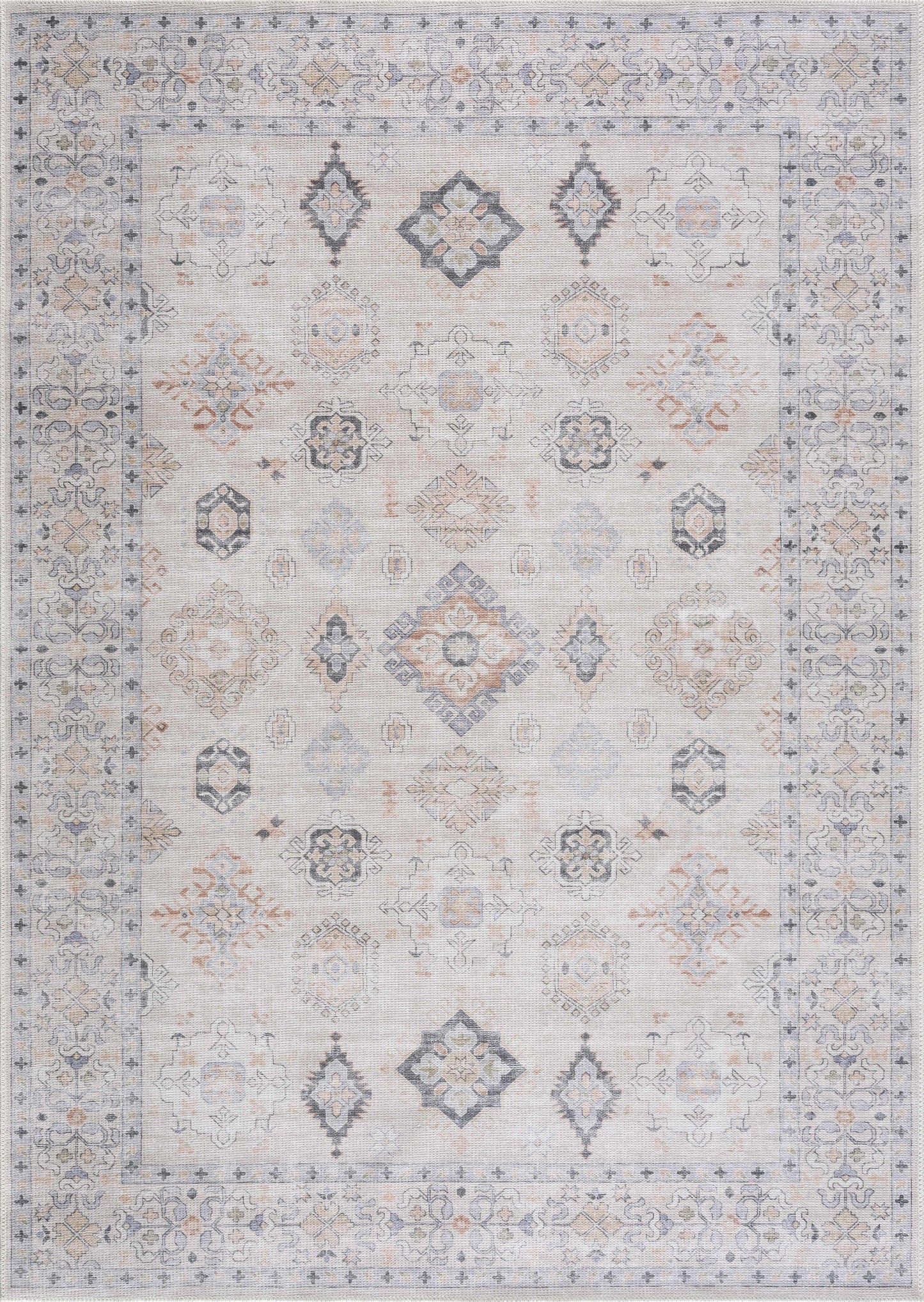 Beige Beckett Vintage Washable Area Rug - Promo